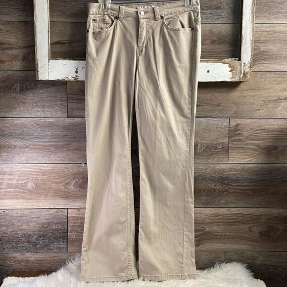 Croft & Barrow Stretch Ladies Pants, Size 10 Average, Khaki - Picture 2 of 7